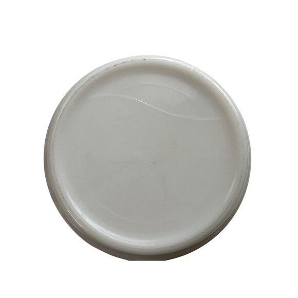 1950s Hazel Atlas Milk Glass Christmas Egg Nog Punch Bowl Set with 6 Cups - Picture 5 of 11